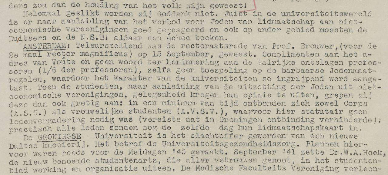 Verzetskrant De Geus, 15 nov. 1941